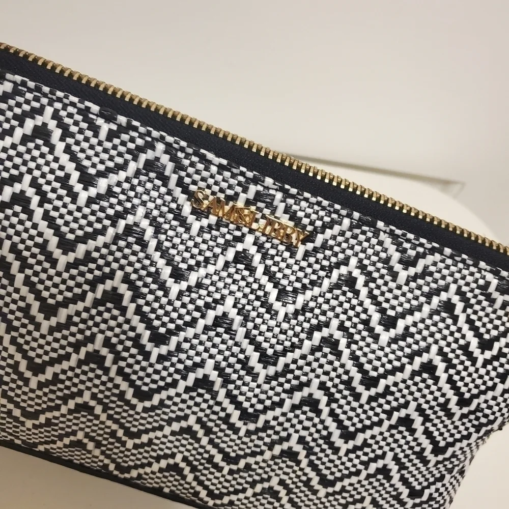 Sam & Libby Black & White Clutch